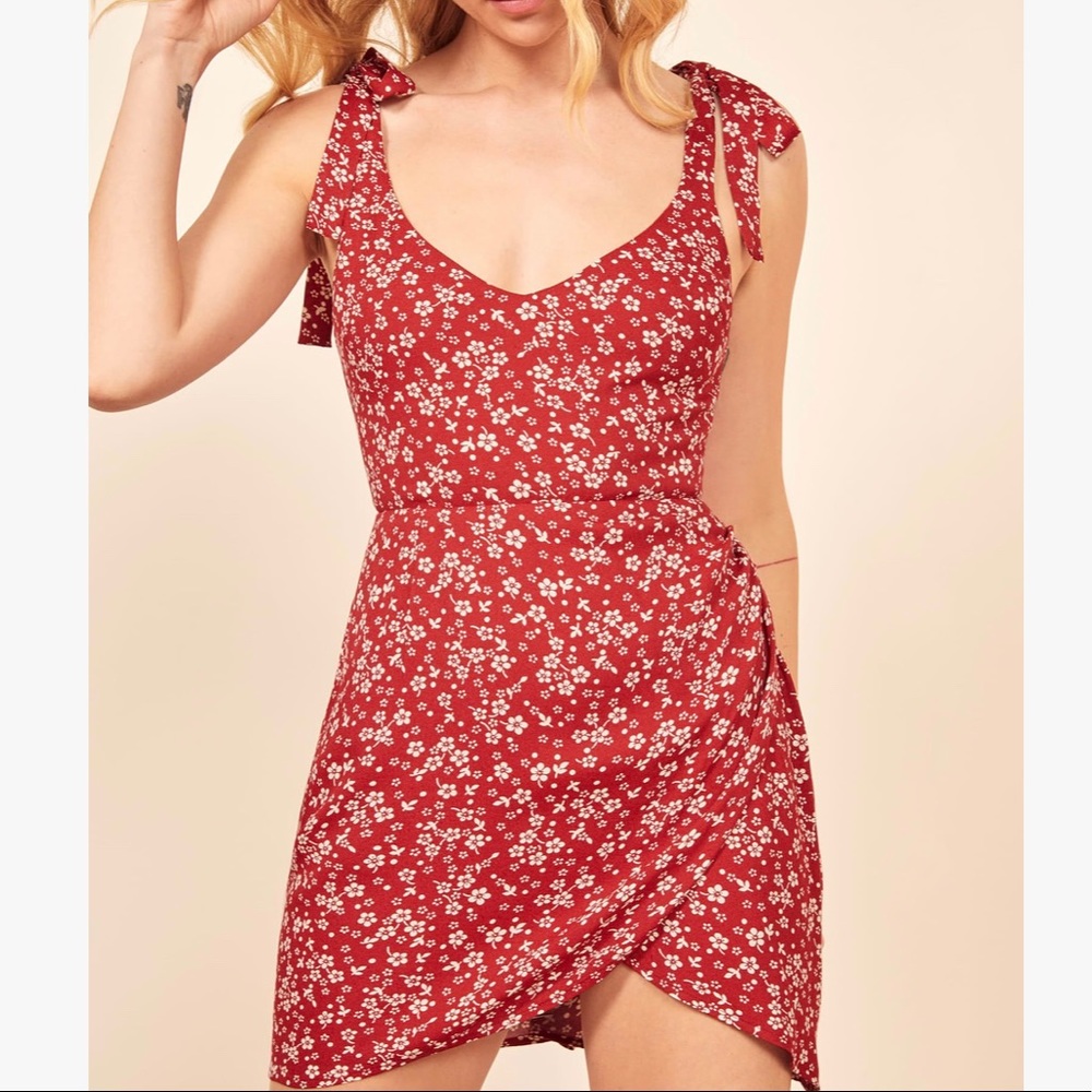 Reformation Yves Dress in Rogue